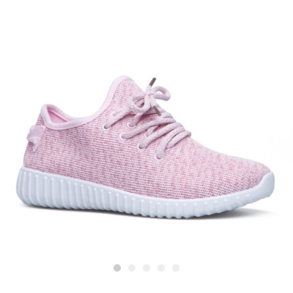 Shoedazzle pink canvas sneakers